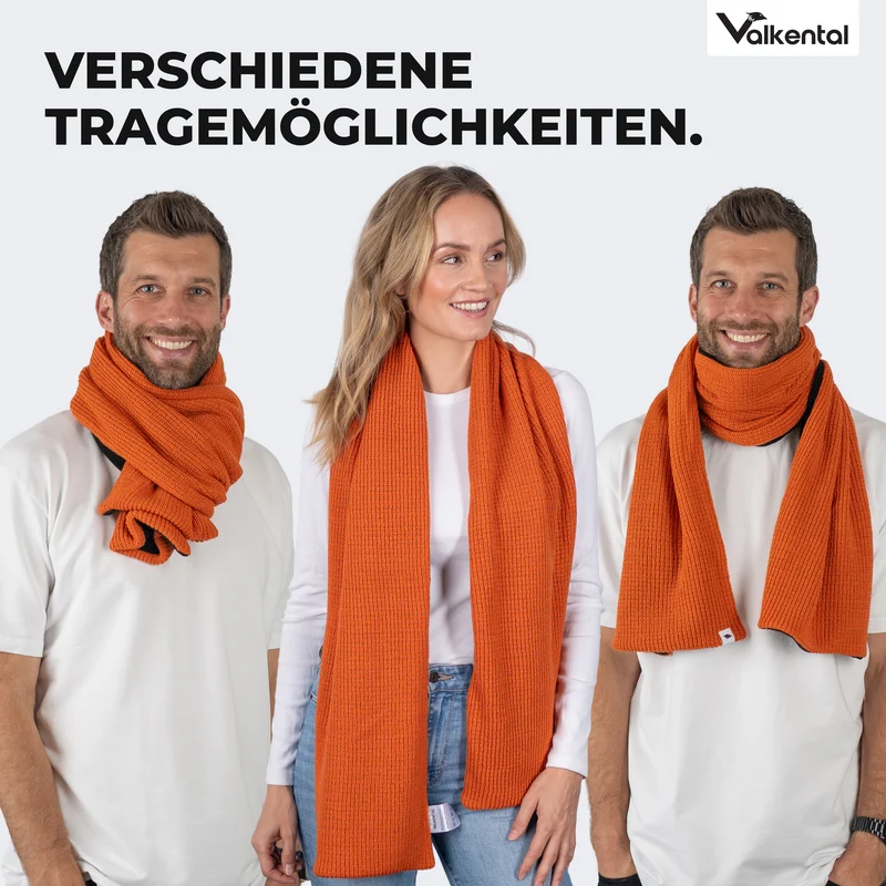 NEU: Reflective Scarf - Reflektierender Strickschal mit Fleece-Innenseite