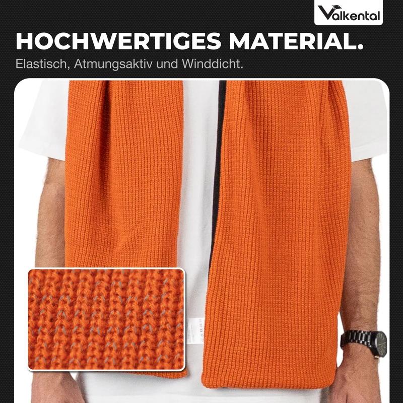 NEU: Reflective Scarf - Reflektierender Strickschal mit Fleece-Innenseite