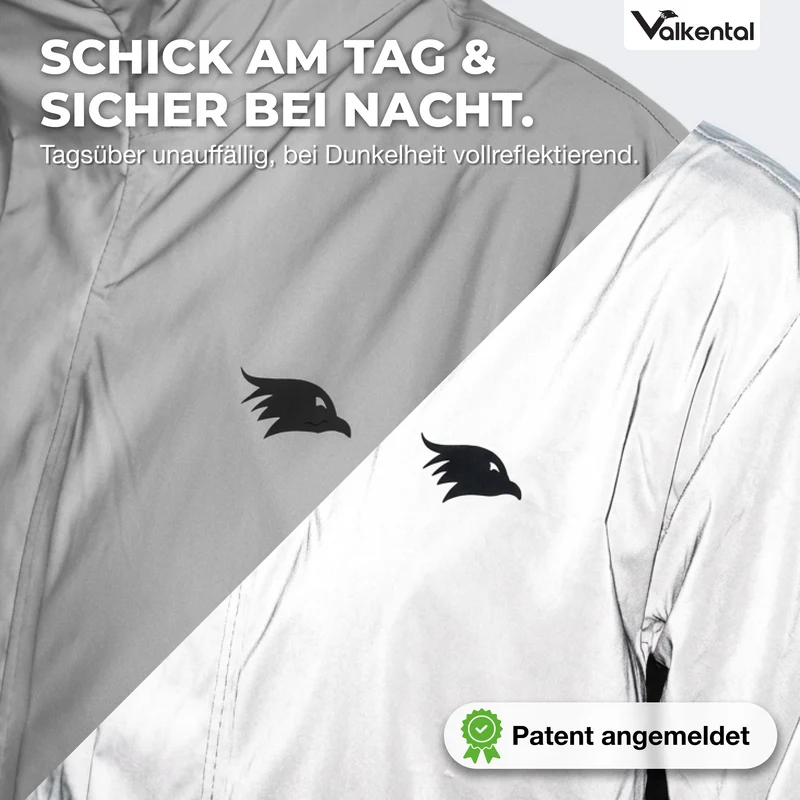 3in1 Smart Coat - Zertifizierte Schutzjacke, 100% reflektierend mit Fleece Zipp-In