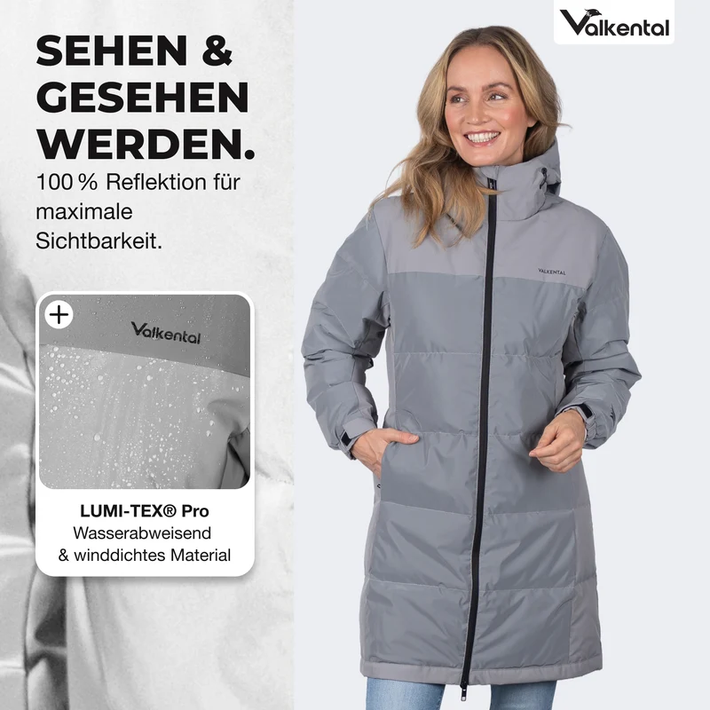 Reflective Puffer Coat - 100% reflektierende Daunenjacke