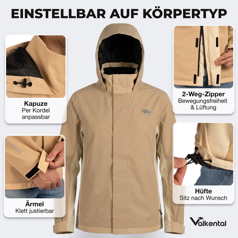 3in1 Smart Jacket - 100% reflektierend & wasserdicht mit Fleece Zipp-In - B-Ware