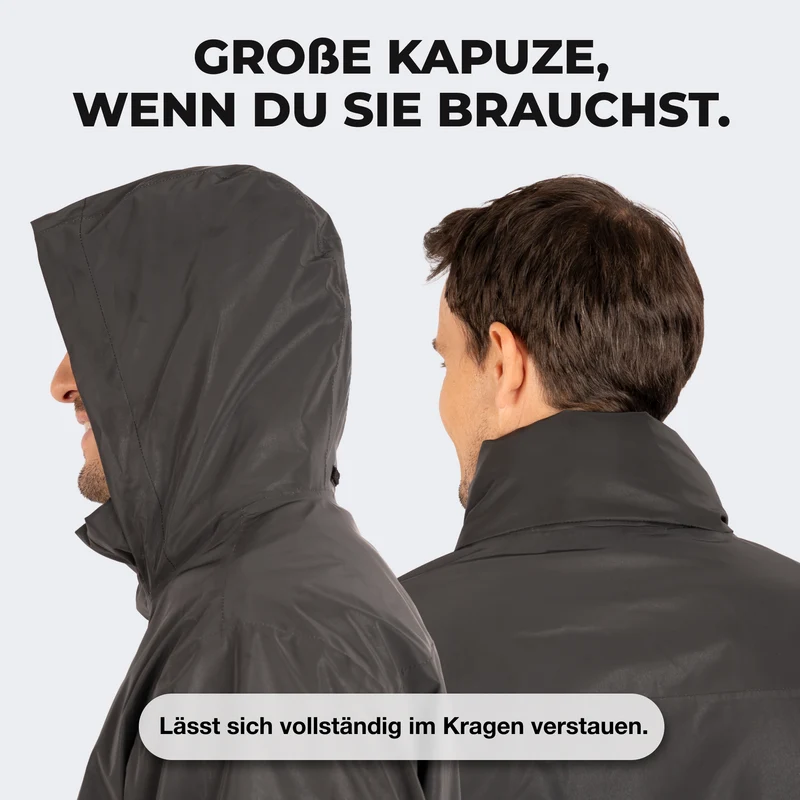 3in1 Smart Jacket - 100% reflektierend & wasserdicht mit Fleece Zipp-In - B-Ware