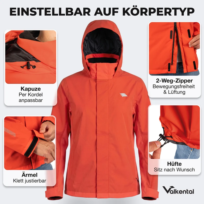 3in1 Smart Jacket - 100% reflektierend & wasserdicht mit Fleece Zipp-In - B-Ware