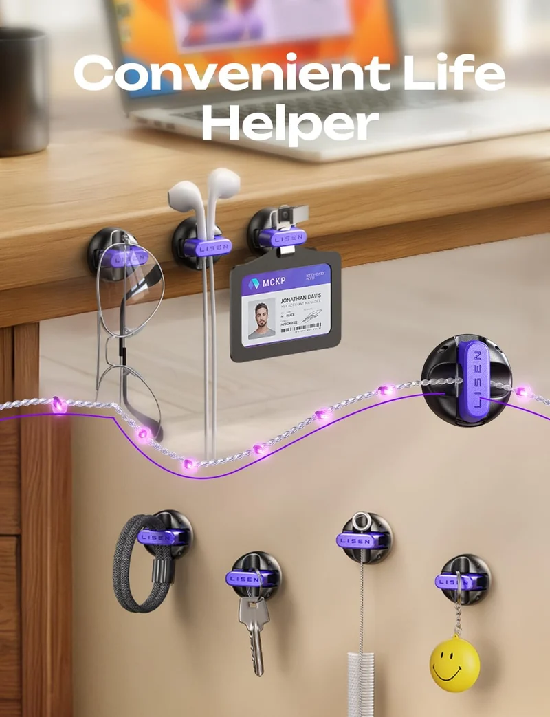 10-Pack Magnetic Cable Clips