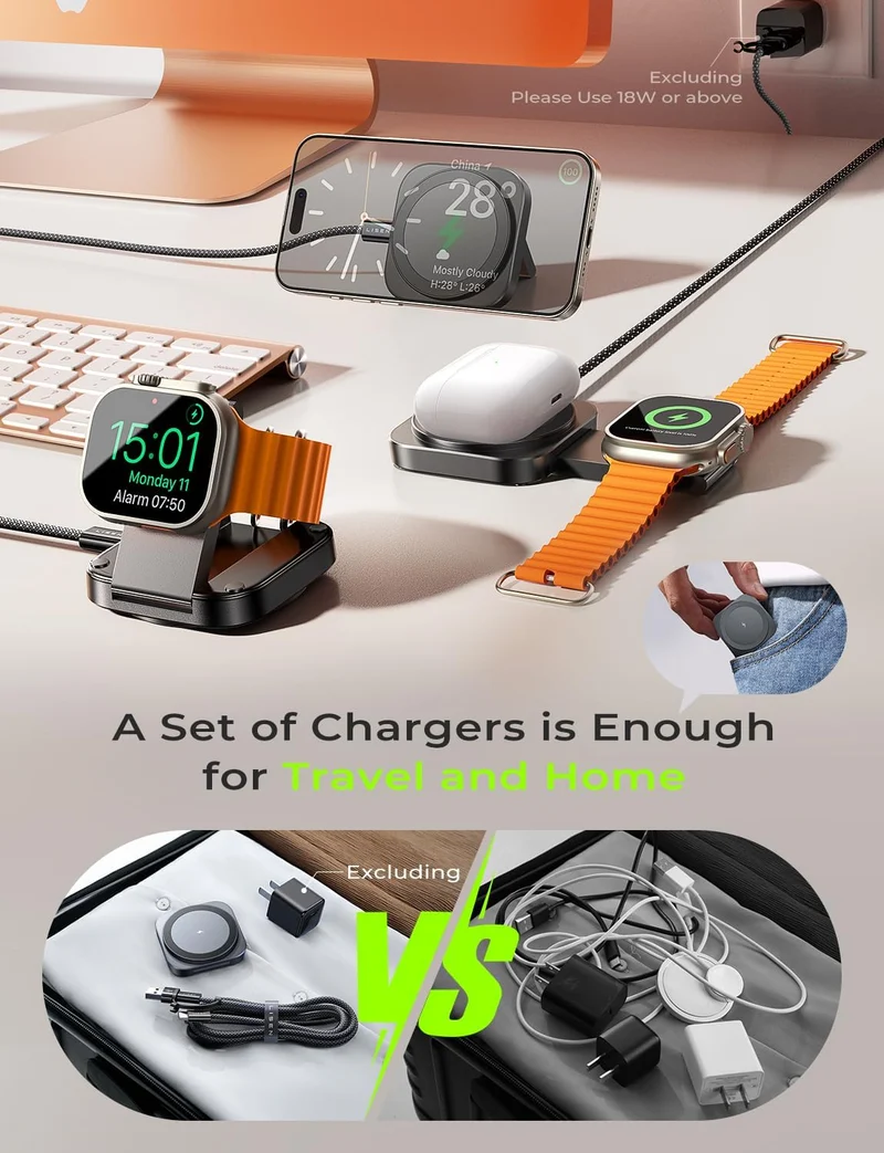 LISEN for MagSafe Charger Stand for iPhone Magnetic Charger