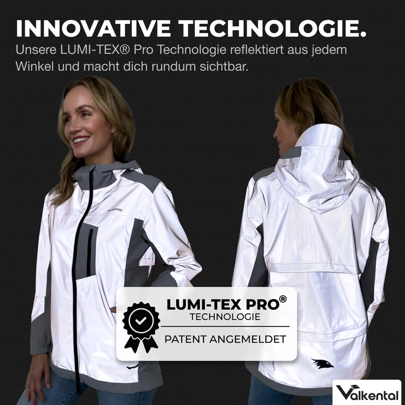 NEU: Rain Jacket Pro - 100% reflektierende Regenjacke mit Belüftung & Helm-Kapuze