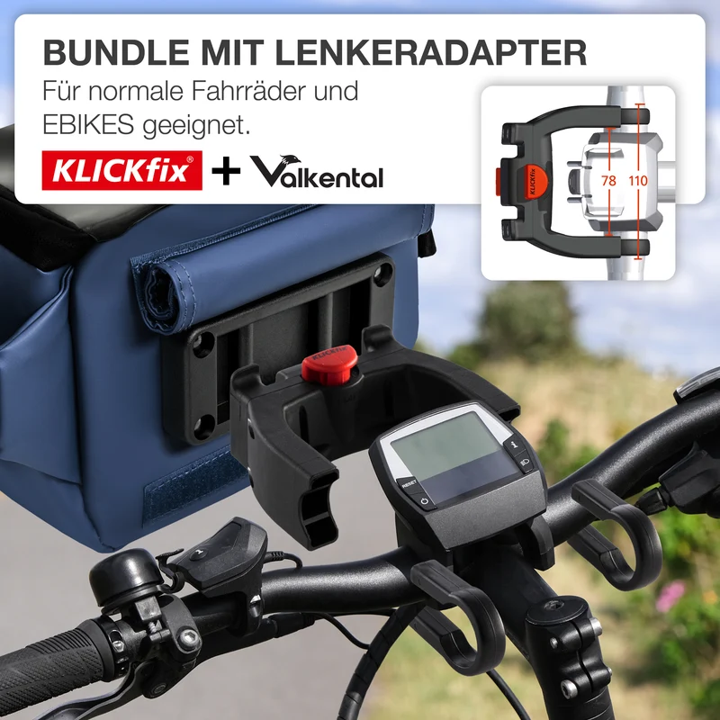 3in1 City Bag - Multifunktionale & reflektierende Lenkertasche B-Ware