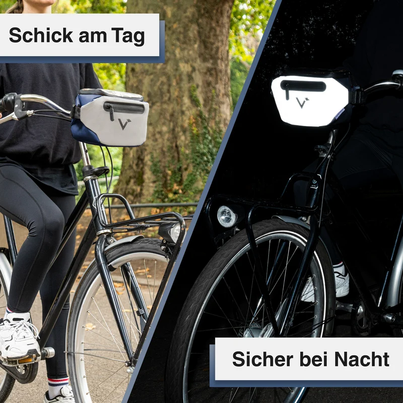 3in1 City Bag - Multifunktionale & reflektierende Lenkertasche B-Ware