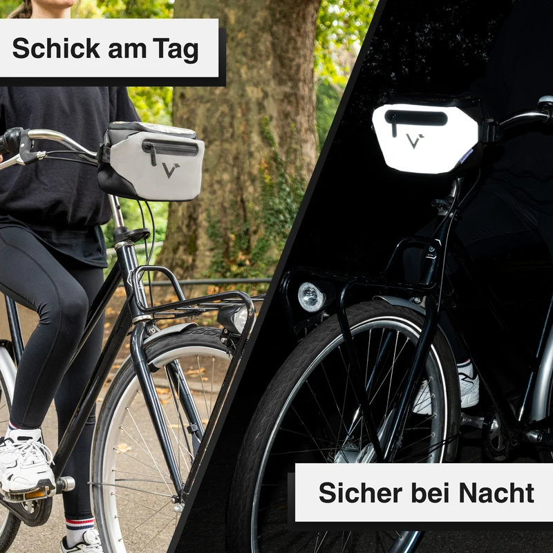 3in1 City Bag - Multifunktionale & reflektierende Lenkertasche B-Ware