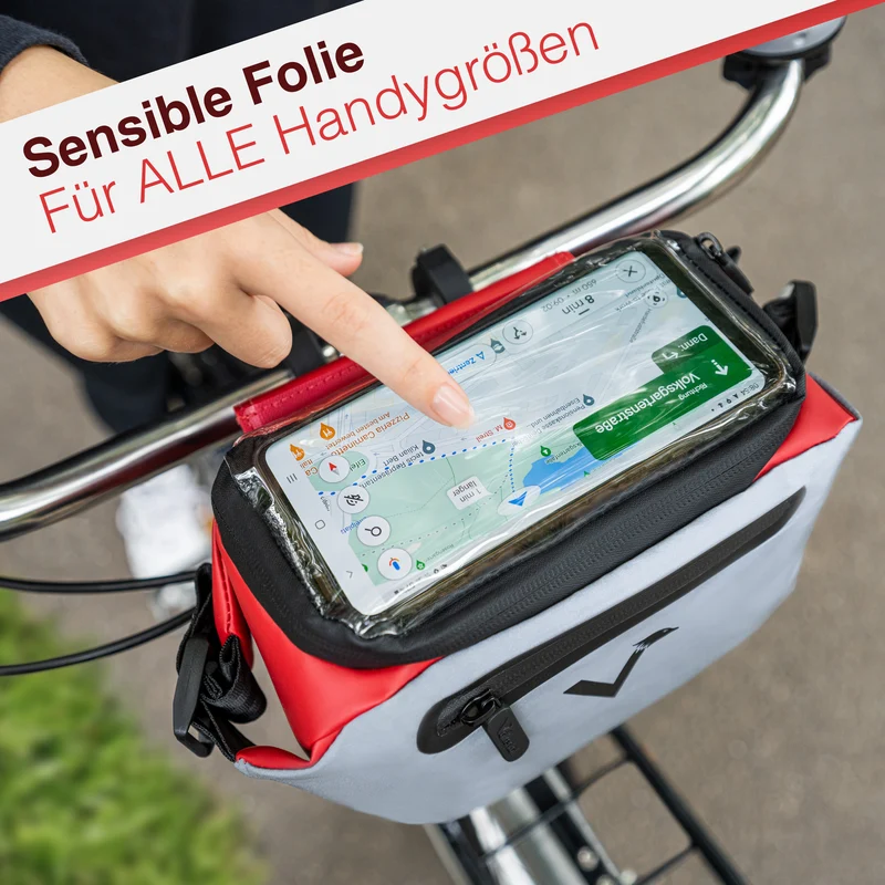 3in1 City Bag - Multifunktionale & reflektierende Lenkertasche B-Ware