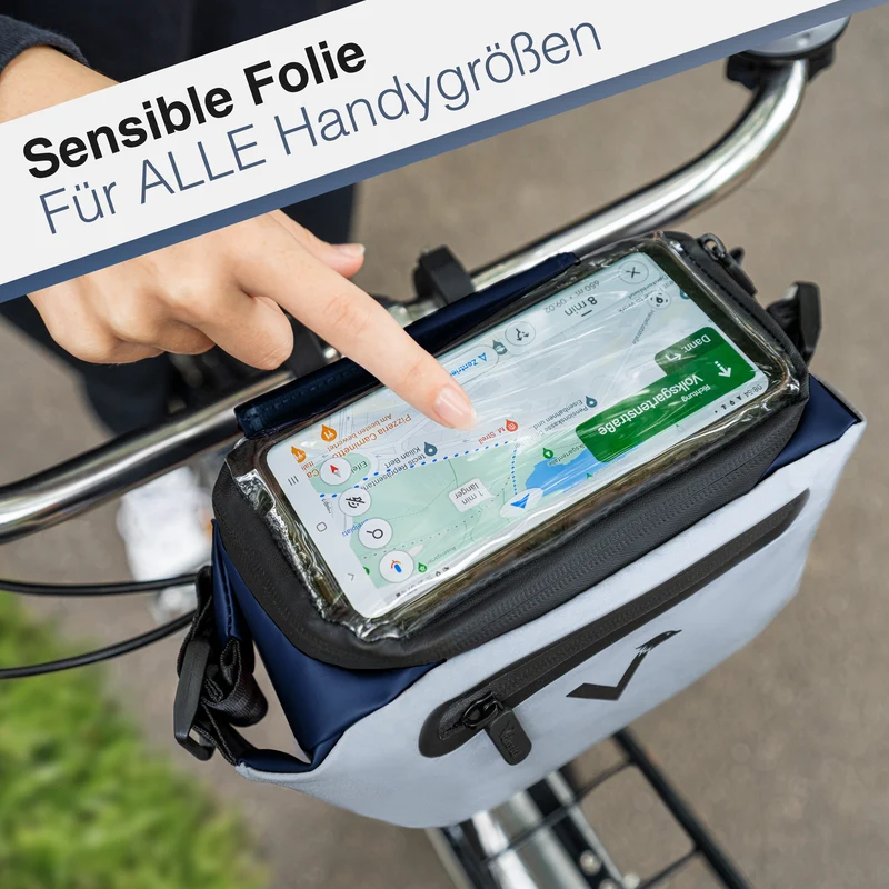 3in1 City Bag - Multifunktionale & reflektierende Lenkertasche B-Ware