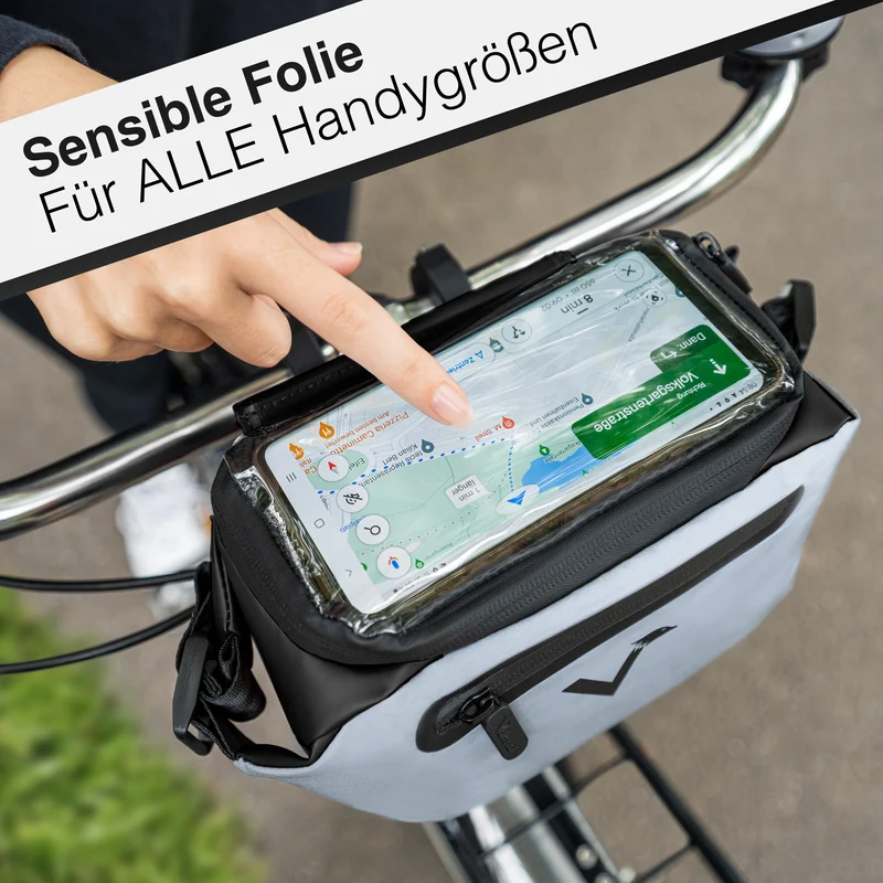 3in1 City Bag - Multifunktionale & reflektierende Lenkertasche B-Ware