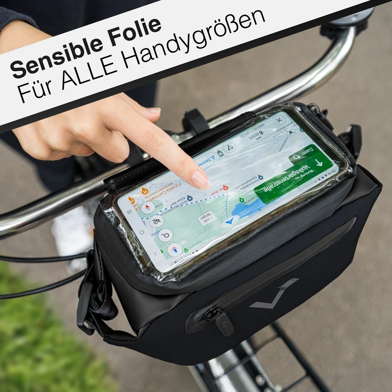 3in1 City Bag - Multifunktionale & reflektierende Lenkertasche B-Ware