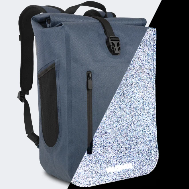 Waterproof Backpack - Wasserdichter & vollreflektierender Rucksack mit top Organisation - B-Ware