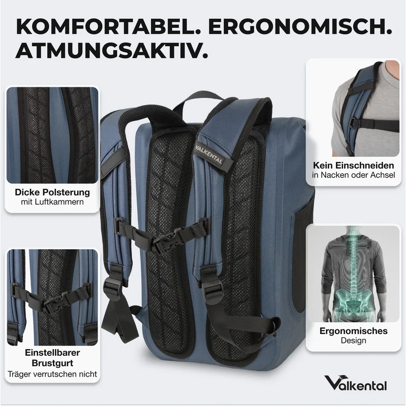 Waterproof Backpack - Wasserdichter reflektierender Rucksack