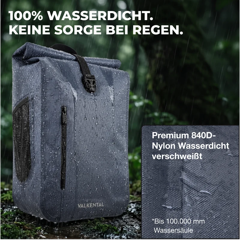 Waterproof Backpack - Wasserdichter reflektierender Rucksack
