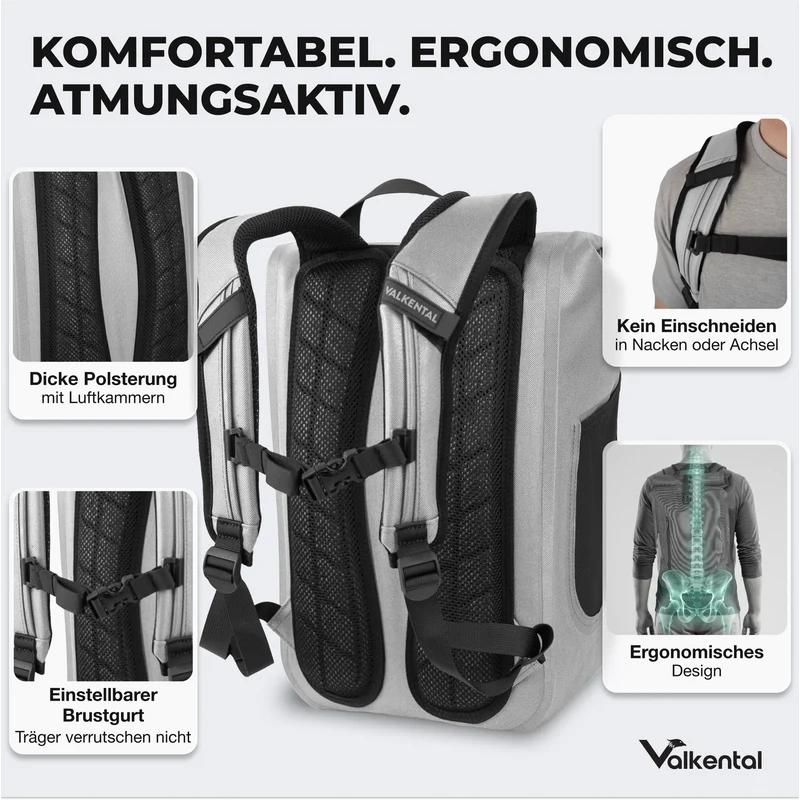 Waterproof Backpack - Wasserdichter reflektierender Rucksack