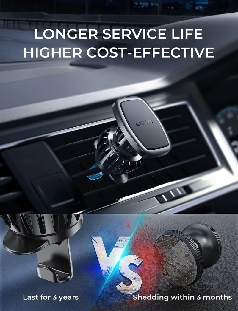 Lisen 2-Pack Magnetic Car Phone Holder