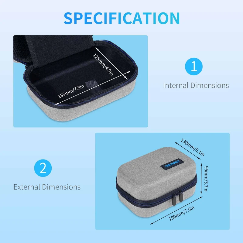 FEELWORLD Tragetasche Kompatibel mit 5-6 Zoll Kamera Field DSLR Monitor