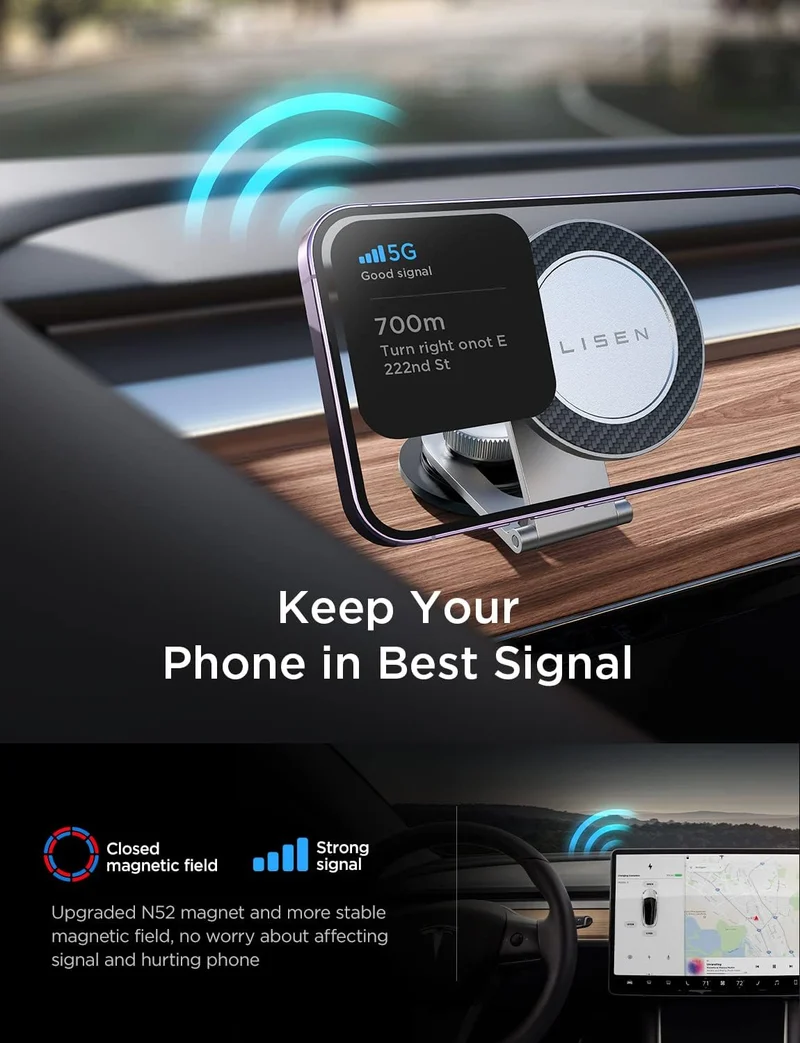 Lisen Tesla MagSafe Phone Mount Holder