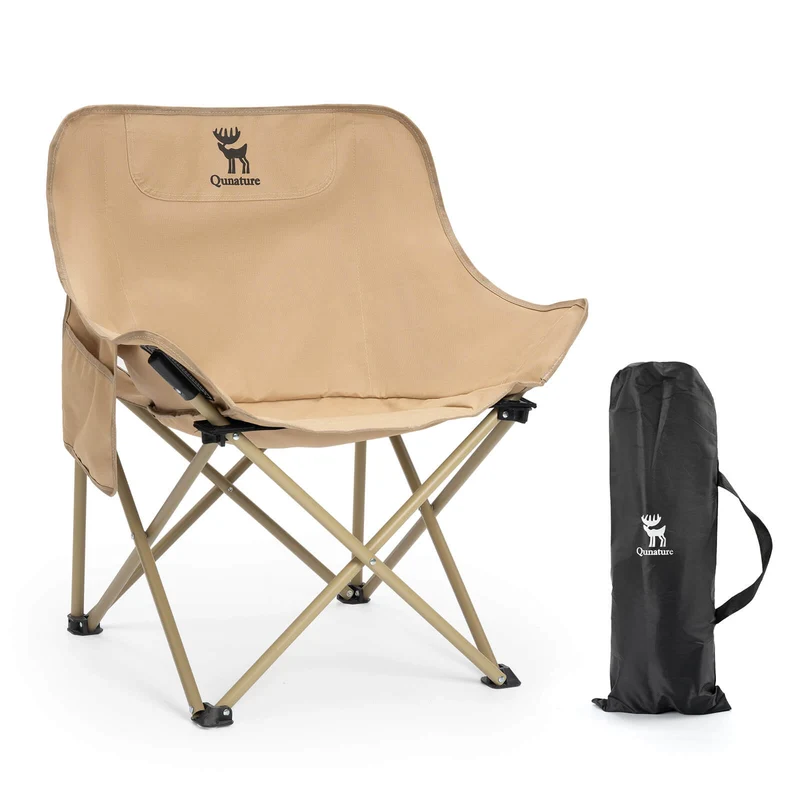 Qunature Campingstuhl Faltbar Tragbarer Camping Stuhl met Tragetasche en Tragegriff 120KG/60KG