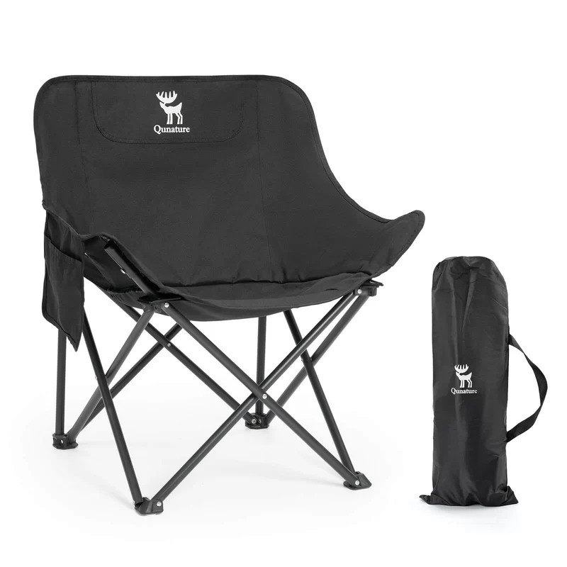 Qunature Campingstuhl Faltbar Tragbarer Camping Stuhl met Tragetasche en Tragegriff 120KG/60KG