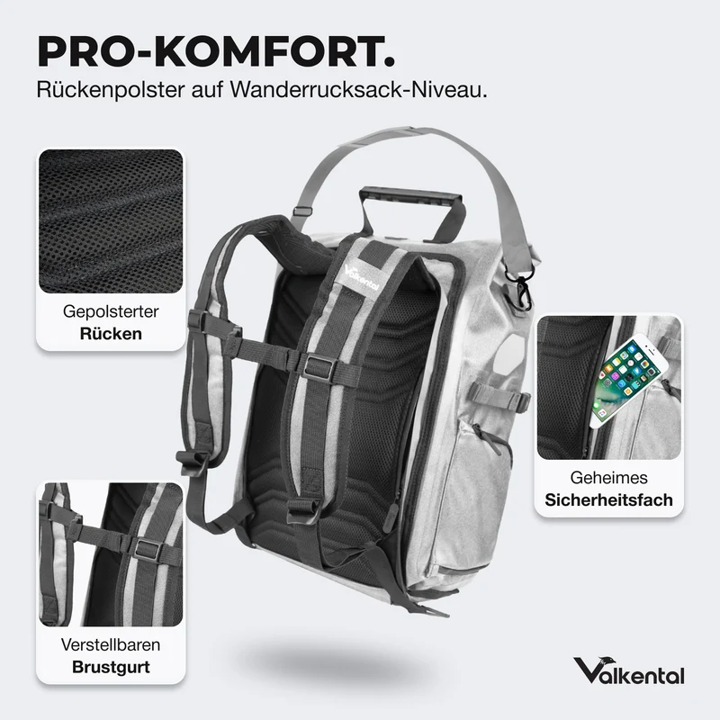 ValkPro 3in1 Fahrradtasche - hochfunktionales Multitalent - B-Ware