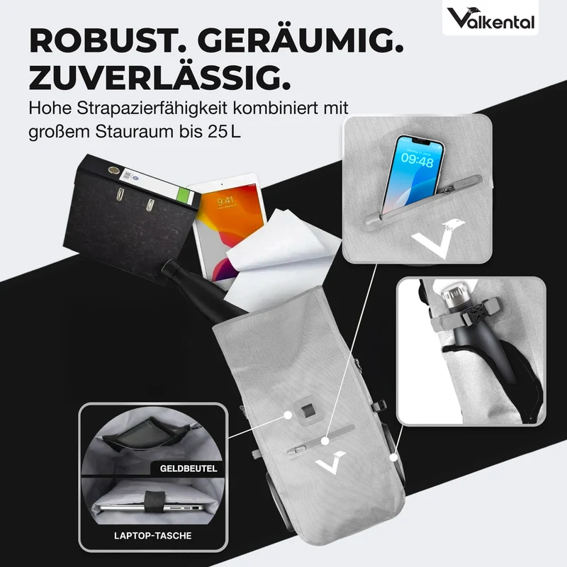 ValkPro 3in1 Fahrradtasche - hochfunktionales Multitalent - B-Ware