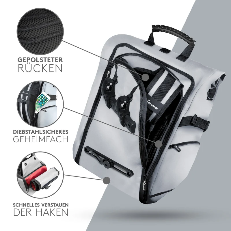ValkPro 3in1 Fahrradtasche - hochfunktionales Multitalent - B-Ware
