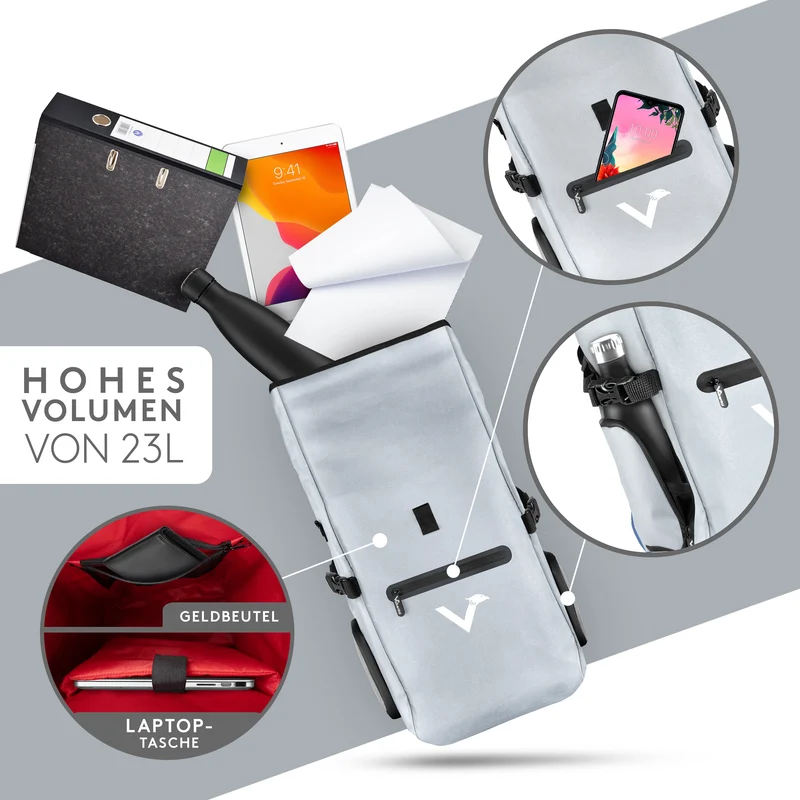 ValkPro 3in1 Fahrradtasche - hochfunktionales Multitalent - B-Ware