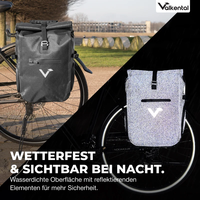ValkPro 3in1 Fahrradtasche - hochfunktionales Multitalent - B-Ware