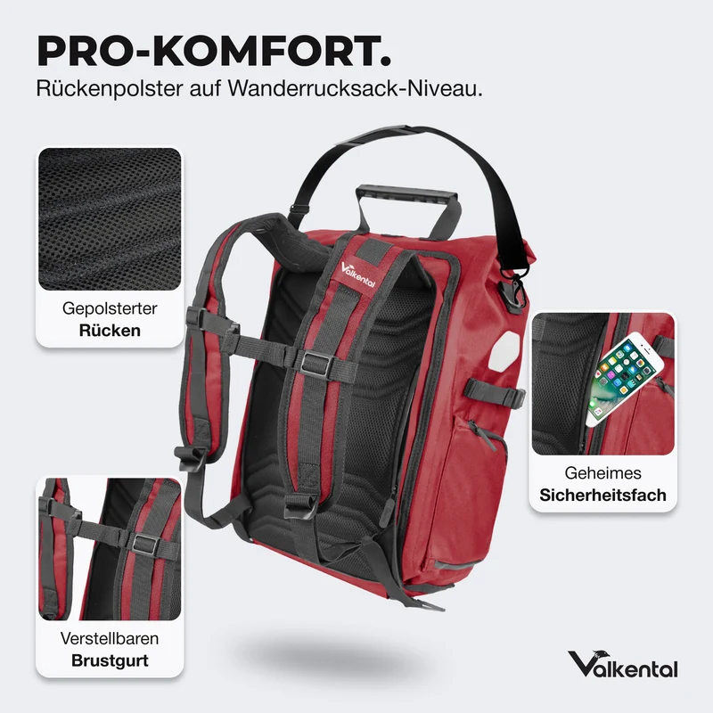 ValkPro 3in1 Fahrradtasche - hochfunktionales Multitalent - B-Ware