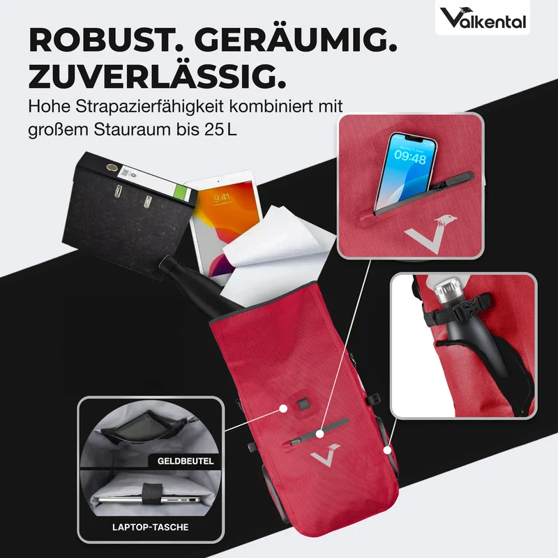 ValkPro 3in1 Fahrradtasche - hochfunktionales Multitalent - B-Ware