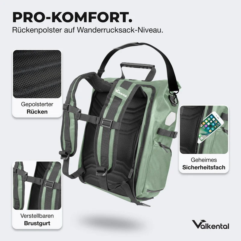 ValkPro 3in1 Fahrradtasche - hochfunktionales Multitalent - B-Ware