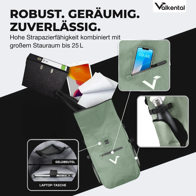 ValkPro 3in1 Fahrradtasche - hochfunktionales Multitalent - B-Ware