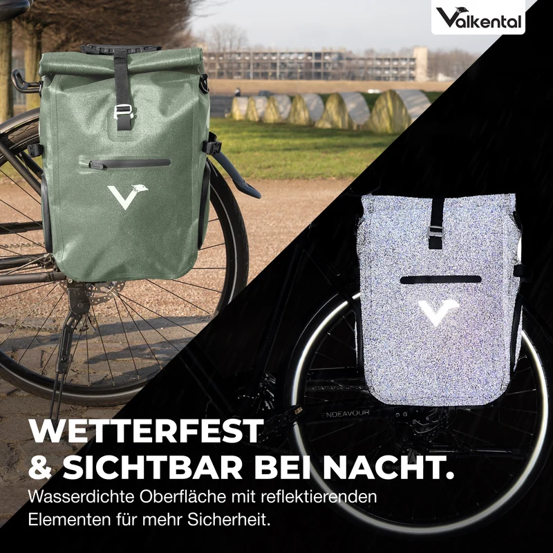 ValkPro 3in1 Fahrradtasche - hochfunktionales Multitalent - B-Ware