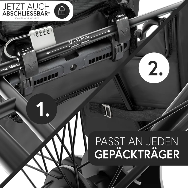 ValkOne 3in1 Fahrradtasche - perfekt für deinen Alltag! - B-Ware