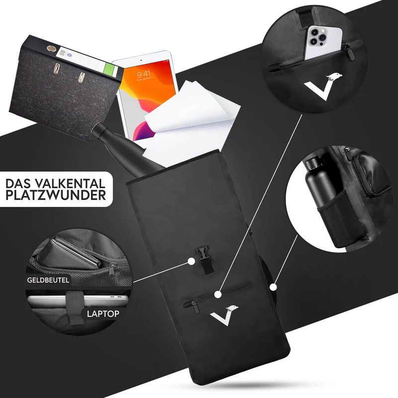 ValkOne 3in1 Fahrradtasche - perfekt für deinen Alltag! - B-Ware