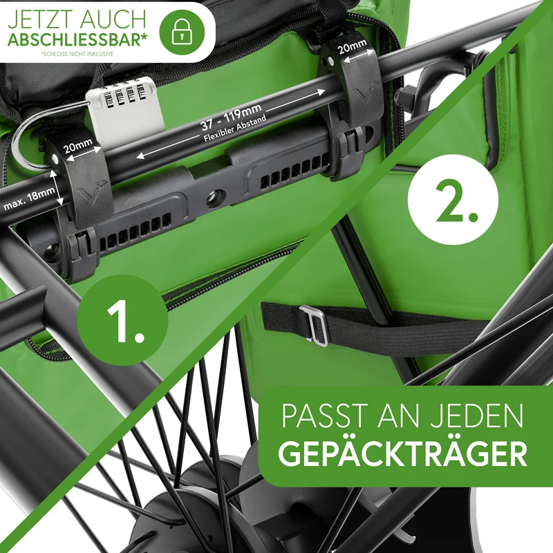 ValkOne 3in1 Fahrradtasche - perfekt für deinen Alltag! - B-Ware