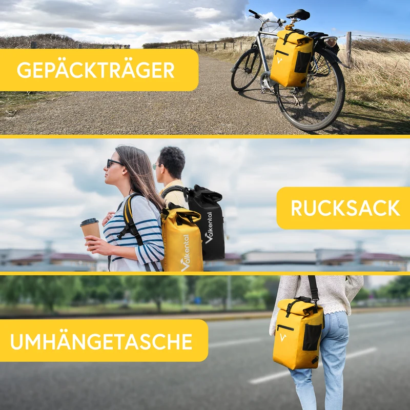 ValkOne 3in1 Fahrradtasche - perfekt für deinen Alltag! - B-Ware