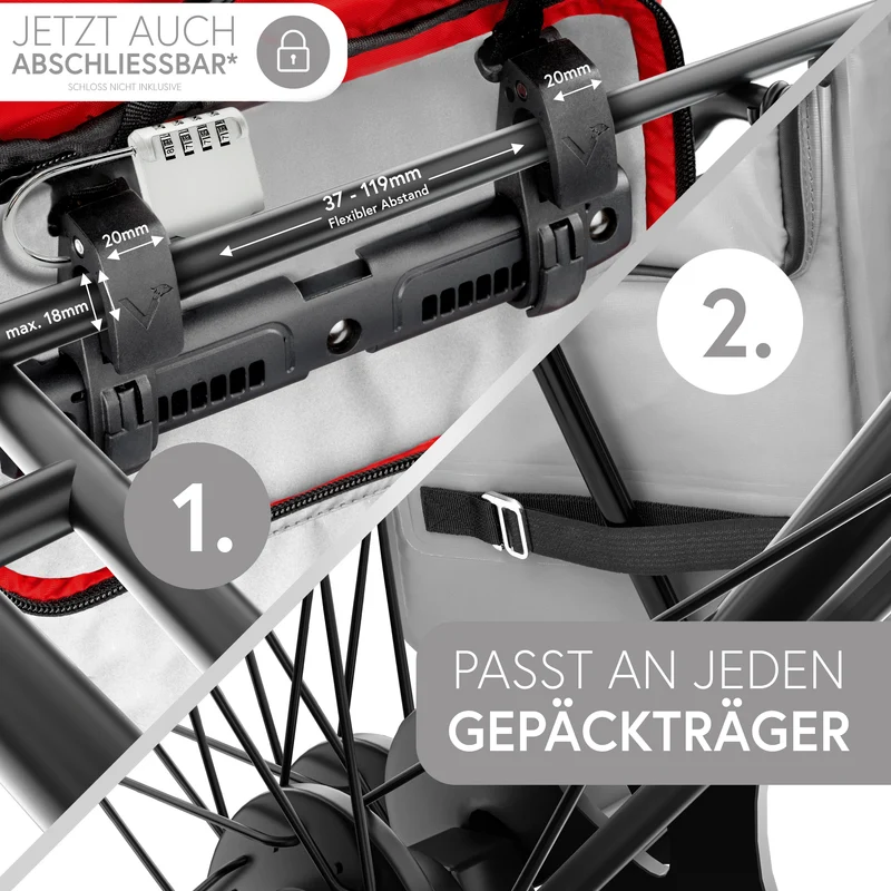 ValkOne 3in1 Fahrradtasche - perfekt für deinen Alltag! - B-Ware