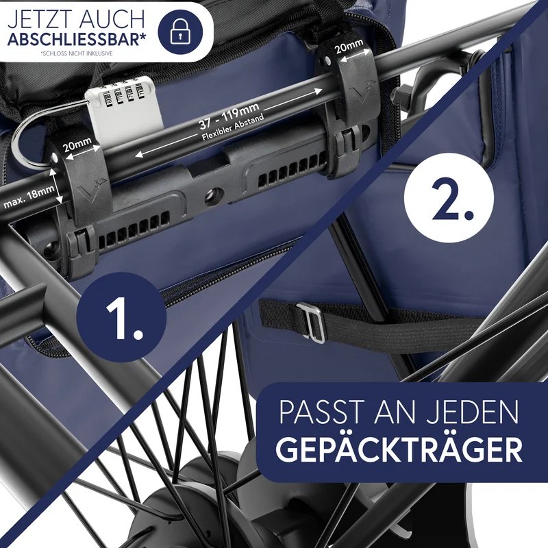 ValkOne 3in1 Fahrradtasche - perfekt für deinen Alltag! - B-Ware