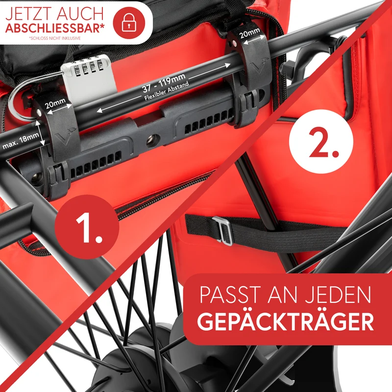 ValkOne 3in1 Fahrradtasche - perfekt für deinen Alltag! - B-Ware