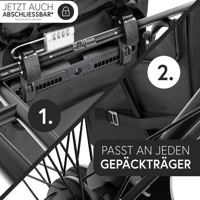 ValkOne 3in1 Fahrradtasche - perfekt für deinen Alltag! - B-Ware