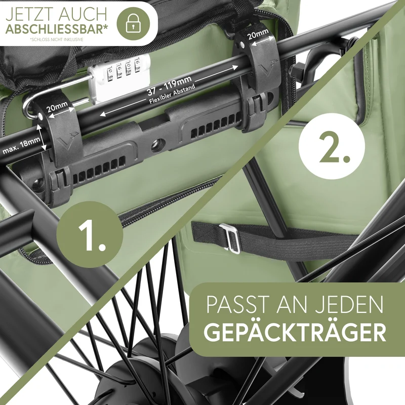 ValkOne 3in1 Fahrradtasche - perfekt für deinen Alltag! - B-Ware