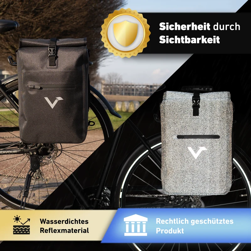 ValkOne 3in1 Fahrradtasche - perfekt für deinen Alltag! - B-Ware