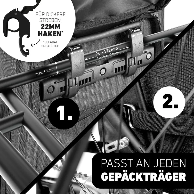 ValkOne 3in1 Fahrradtasche - perfekt für deinen Alltag! - B-Ware