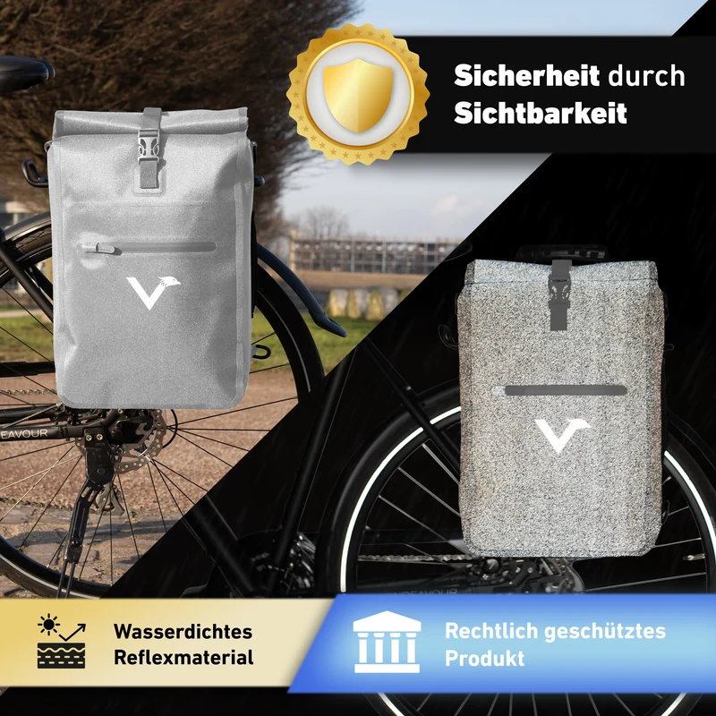 ValkOne 3in1 Fahrradtasche - perfekt für deinen Alltag! - B-Ware