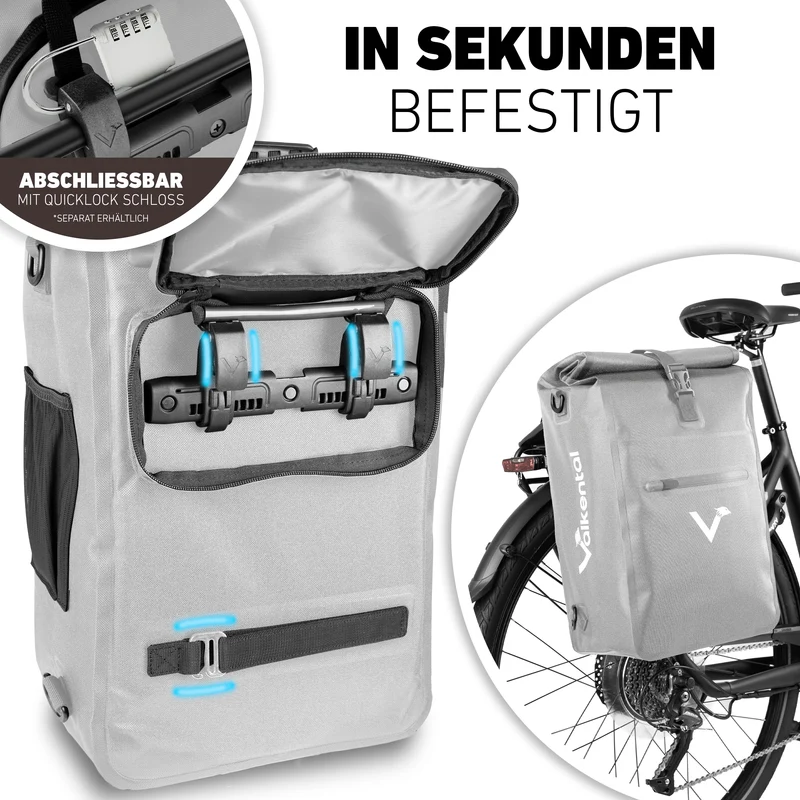 ValkOne 3in1 Fahrradtasche - perfekt für deinen Alltag! - B-Ware