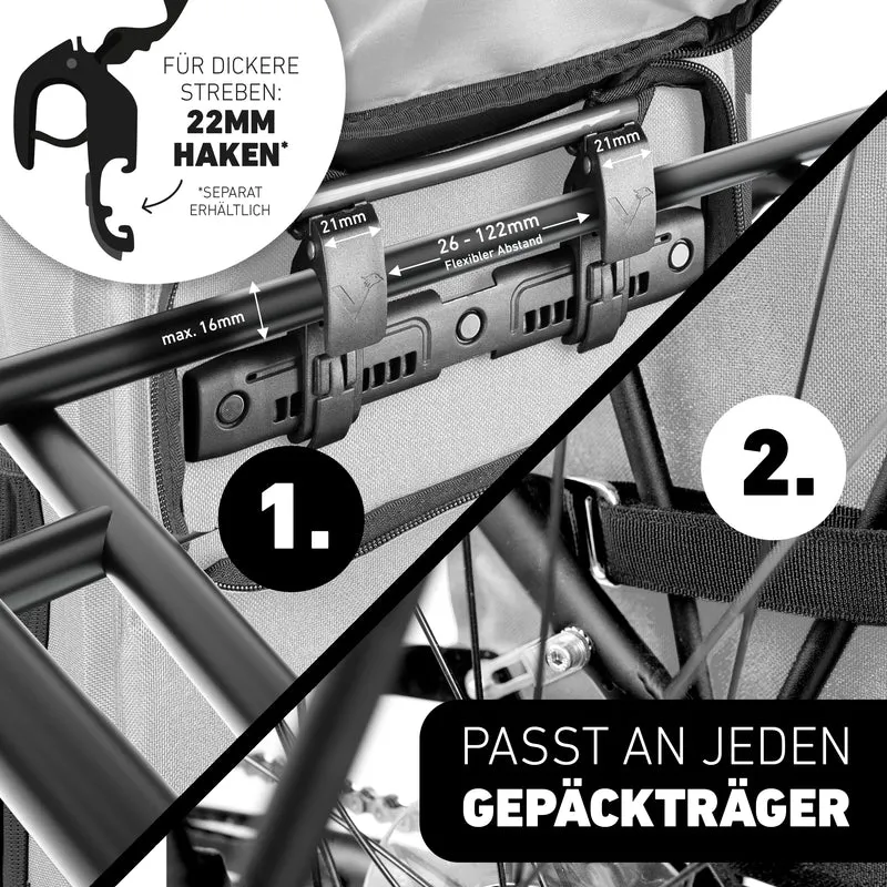 ValkOne 3in1 Fahrradtasche - perfekt für deinen Alltag! - B-Ware